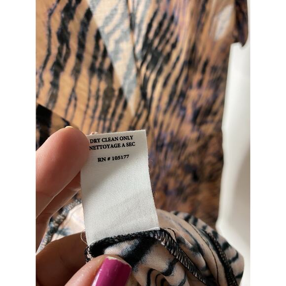 ULLA JOHNSON Lina Coverup Mini Dress Fig Brown Women's P XS Cotton Lightweight - Picture 9 of 9